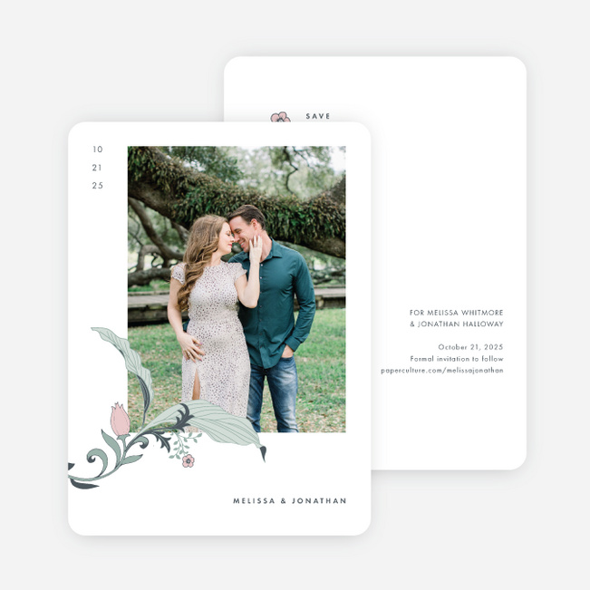 Romantic Simplicity Save the Date Cards - Multi