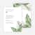 Tropical Leaves Wedding Information Cards - Green
