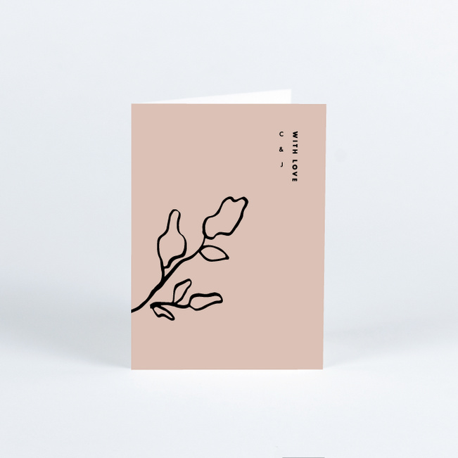 Lasting Love Wedding Thank You Cards - Brown