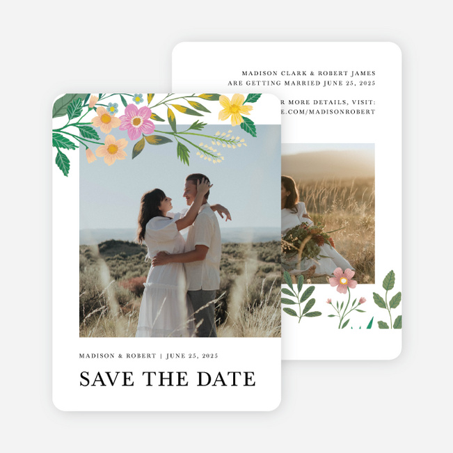 Morning Fields Save the Date Cards - Multi