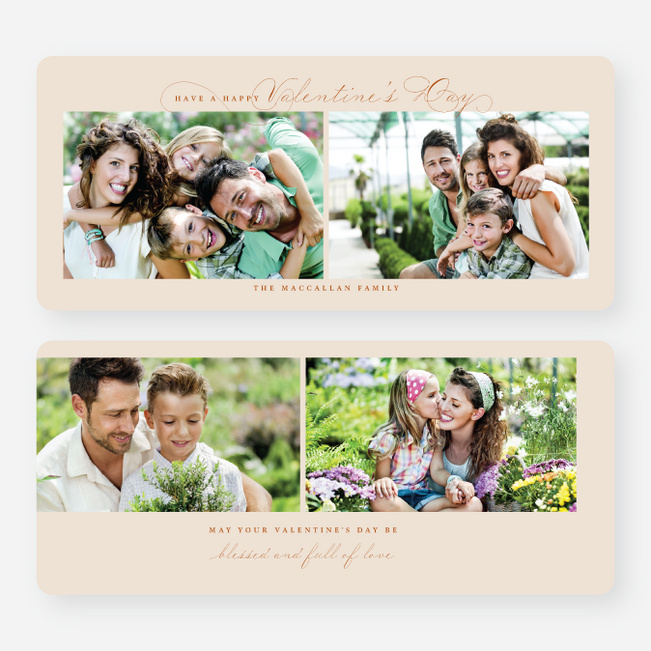 Curly Cue Valentine’s Day Cards - Orange