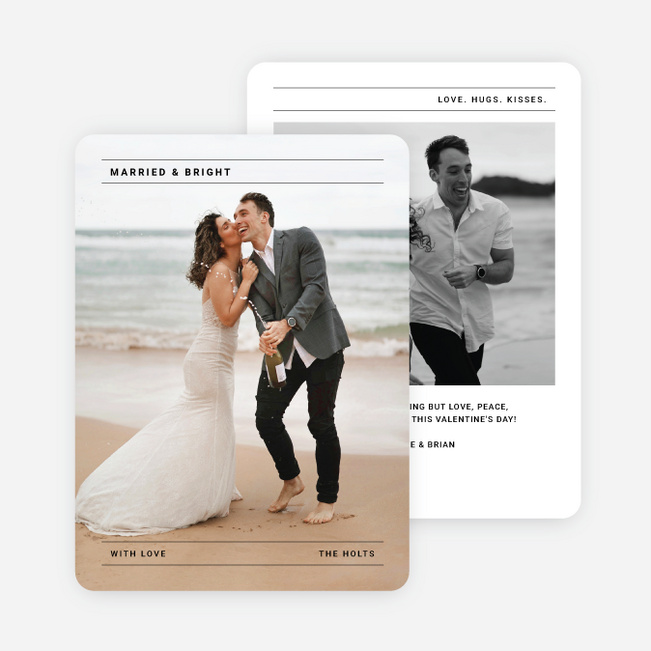 Harmonious Hearts Valentine’s Day Cards - Black