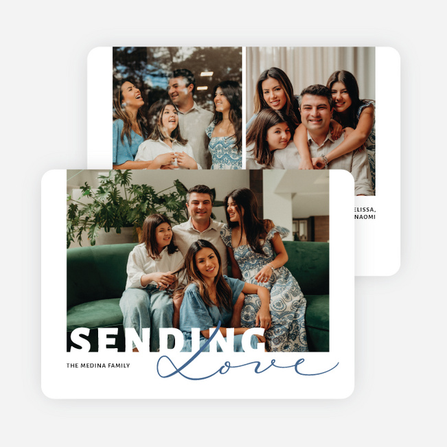 Heartfelt Harmony Valentine’s Day Cards - Blue