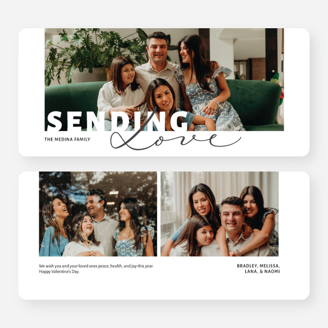 Heartfelt Harmony Valentine’s Day Cards - Gray