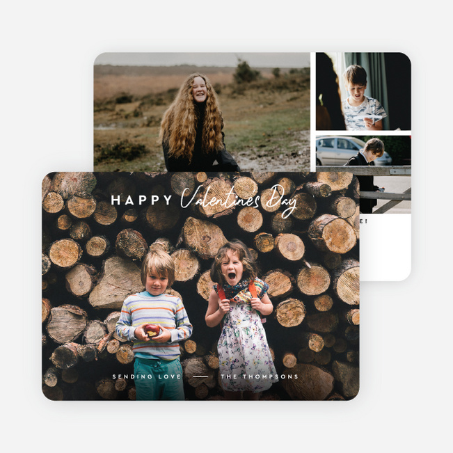 Love Message Valentine’s Day Cards - White