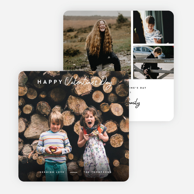 Love Message Valentine’s Day Cards - White