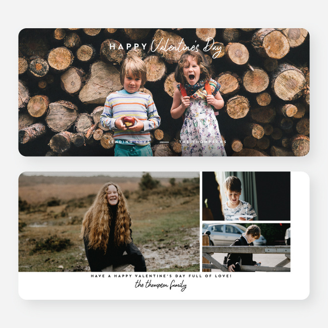 Love Message Valentine’s Day Cards - White