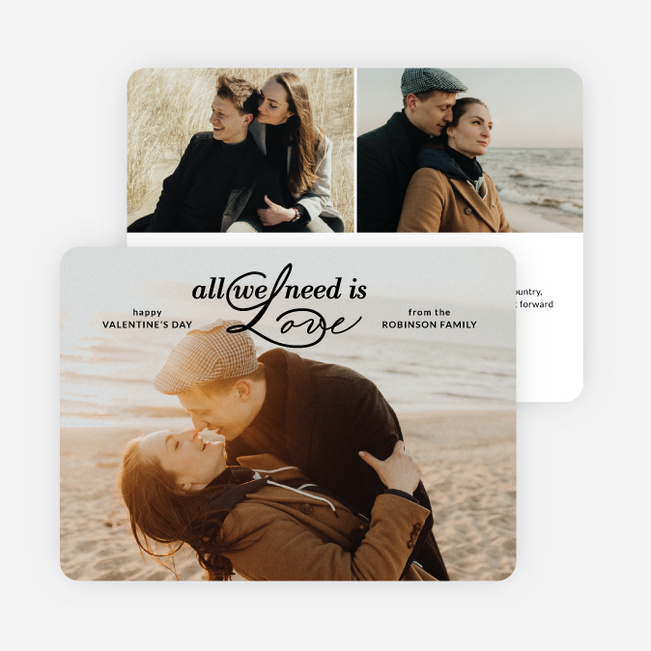 Loving Essentials Valentine’s Day Cards - Black