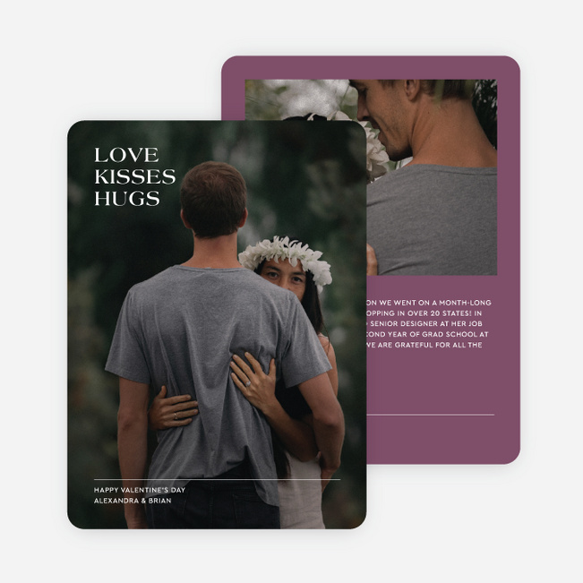 Pure Affection Valentine’s Day Cards - Purple