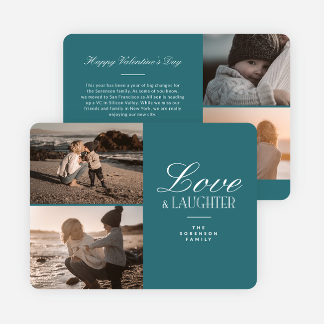 Signed with Love Valentine’s Day Cards - Blue