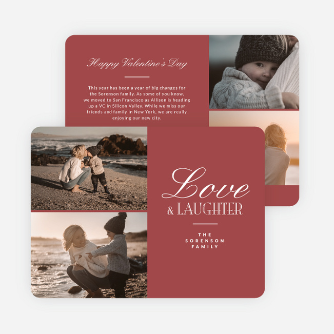 Signed with Love Valentine’s Day Cards - Pink