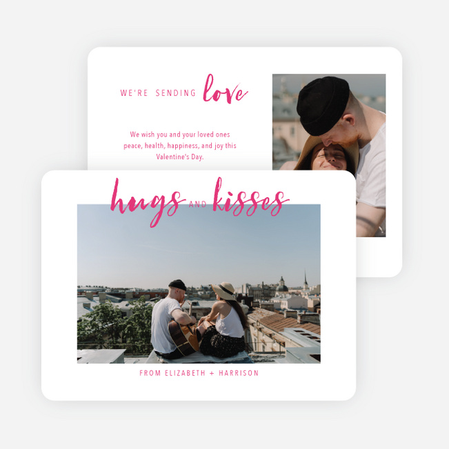 Simply Brushed Valentine’s Day Cards - Pink