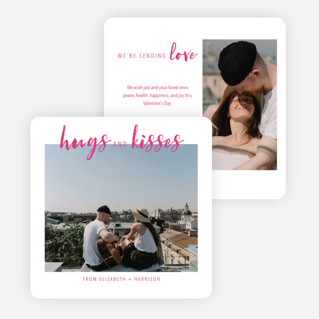 Simply Brushed Valentine’s Day Cards - Pink