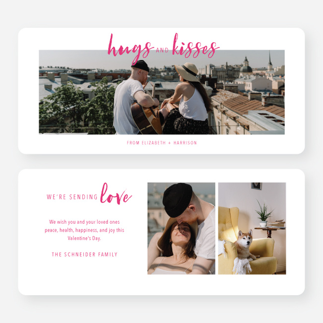 Simply Brushed Valentine’s Day Cards - Pink