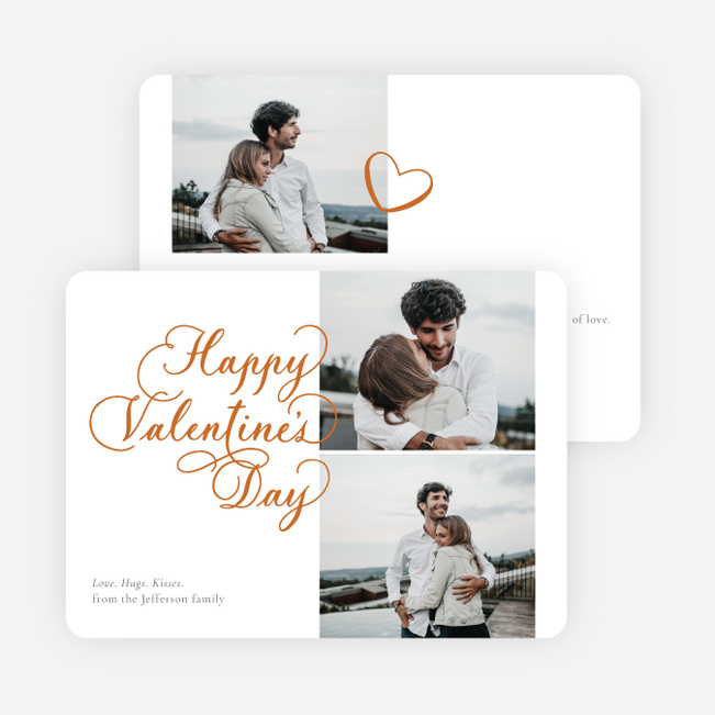 Sweet Love Valentine’s Day Cards - Orange
