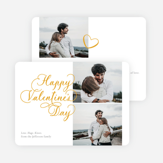 Sweet Love Valentine’s Day Cards - Yellow