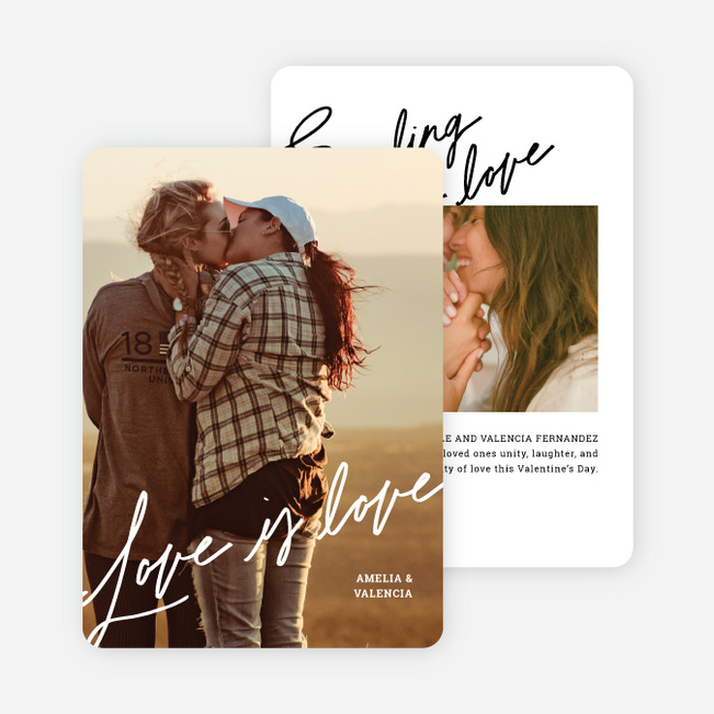 Sweetly Written Valentine’s Day Cards - White