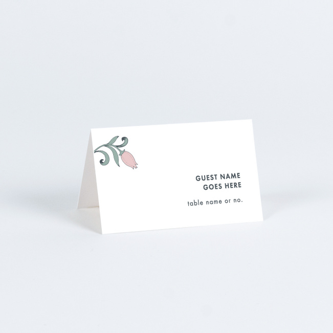 Romantic Simplicity Wedding Name Cards & Place Cards - Multi