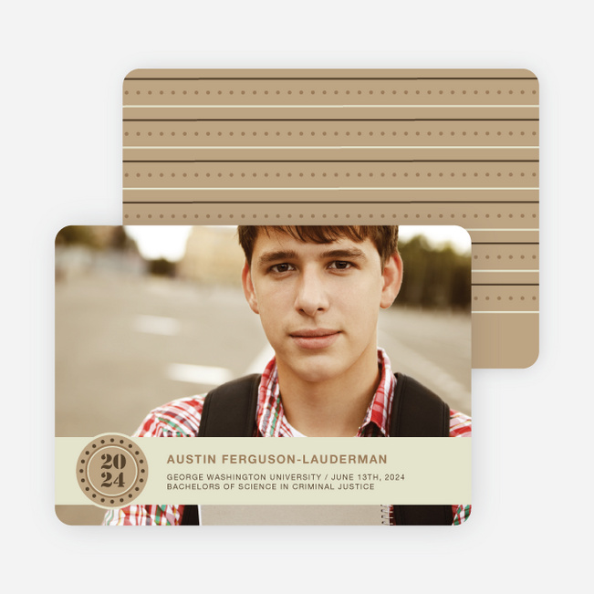 Photo Graduation Announcements - Caramel