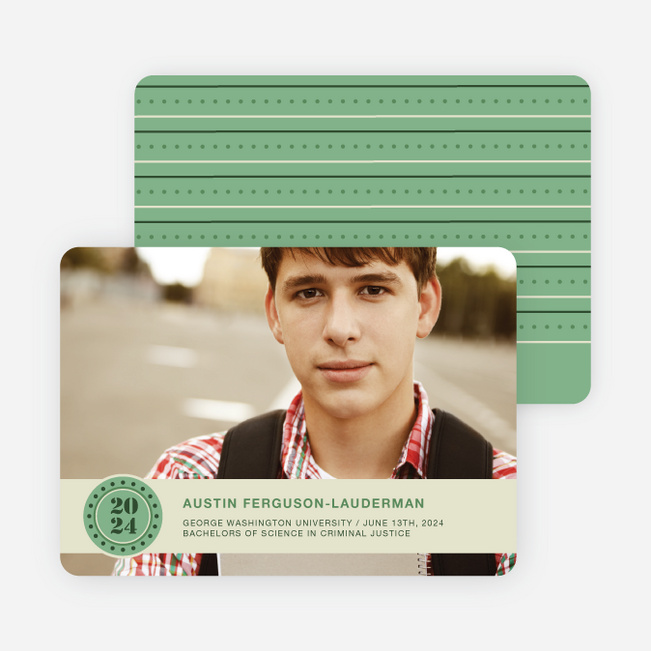 Photo Graduation Announcements - Asparagus