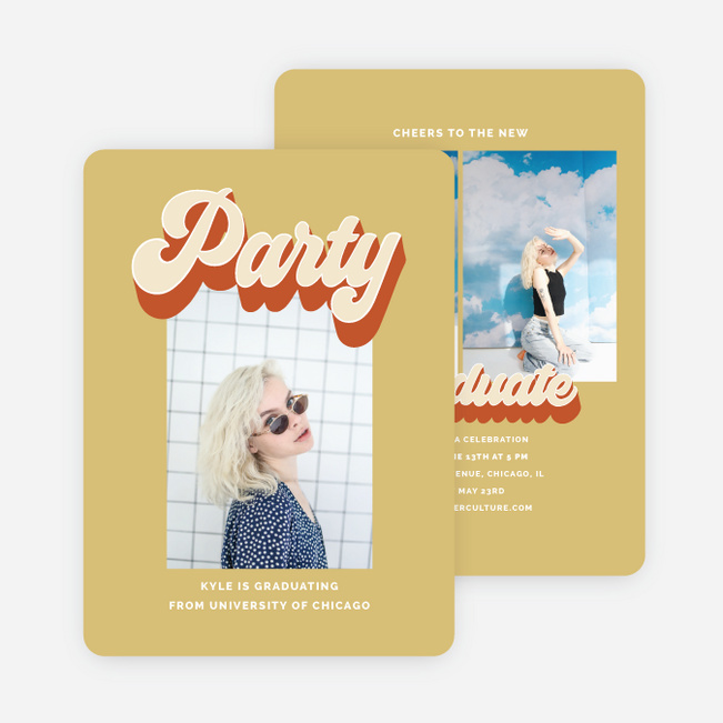 Dreamhouse Diploma Graduation Announcements & Invitations - Yellow