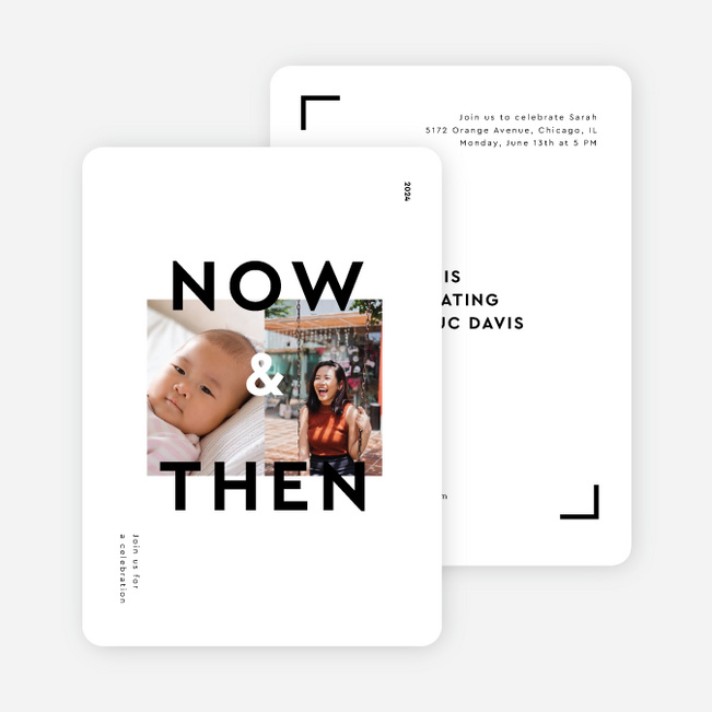 Timeless Transitions Graduation Announcements & Invitations - White