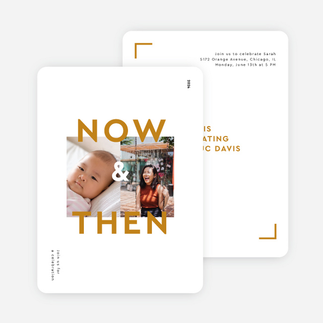 Timeless Transitions Graduation Announcements & Invitations - Yellow