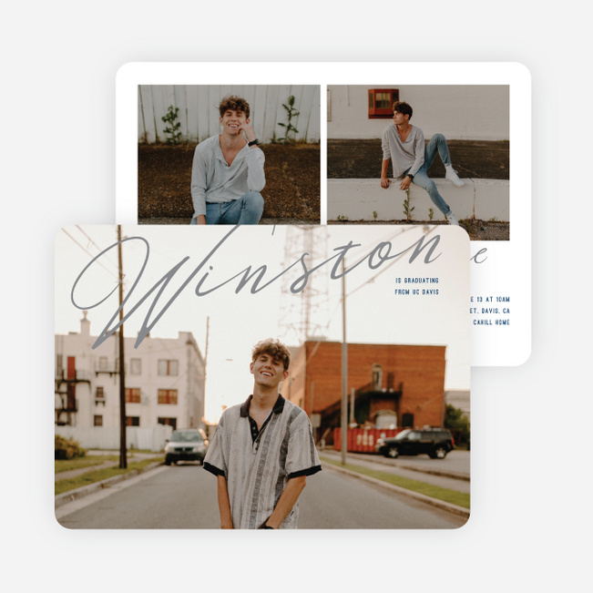 Willfully Wise Graduation Announcements & Invitations - Gray