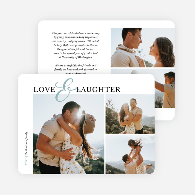 Emphatic Ampersand Valentine’s Day Cards - Blue