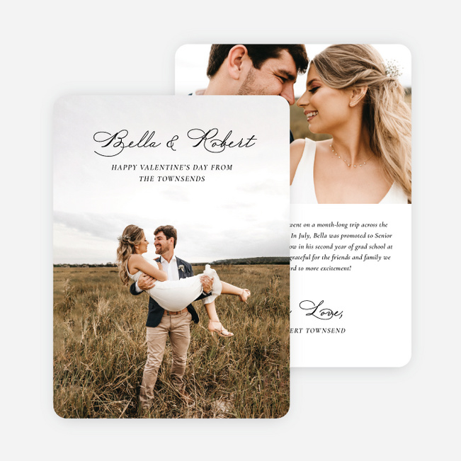 Sending Love Valentine’s Day Cards - Black