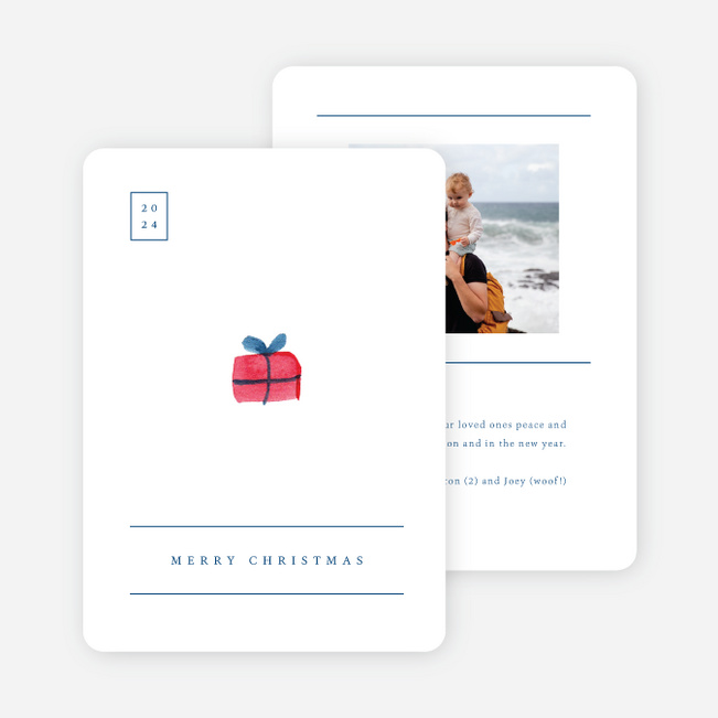 Merry Little Things Christmas Cards - Blue