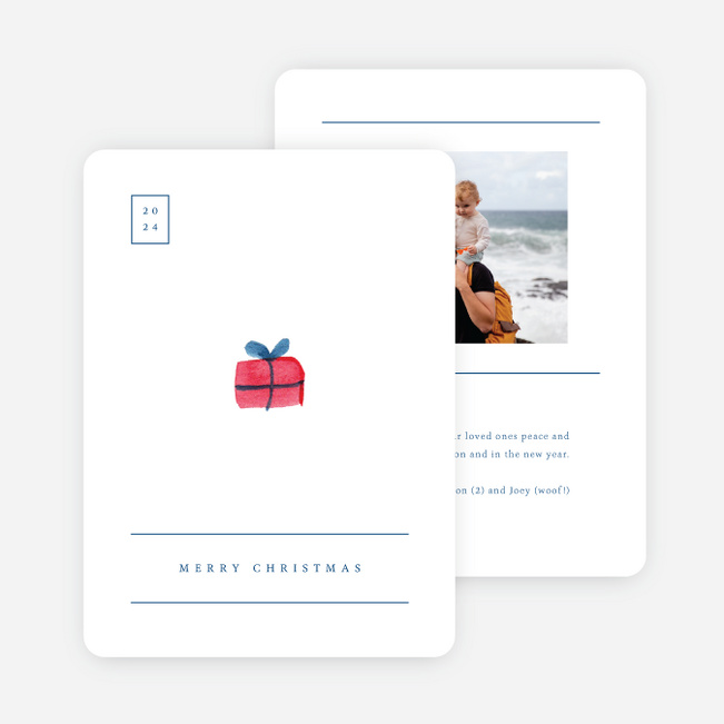 Merry Little Things Christmas Cards - Blue