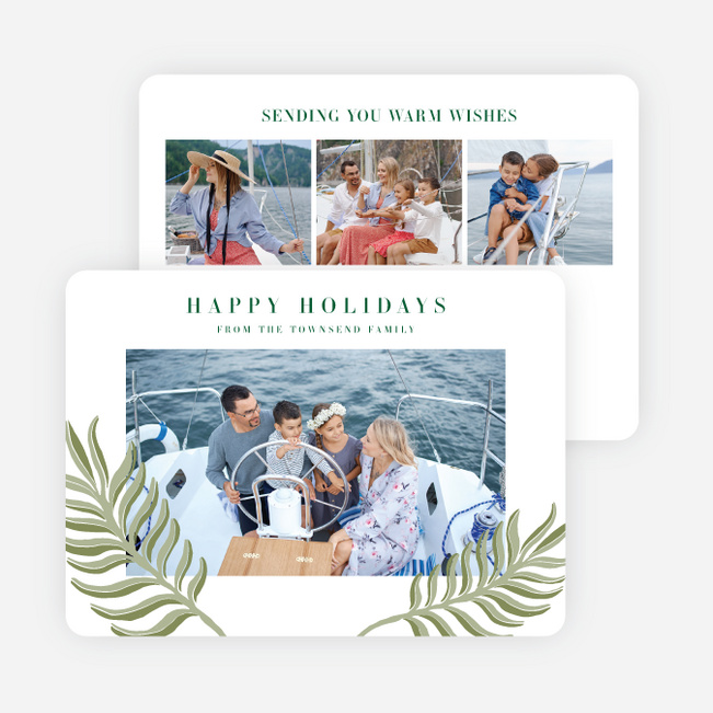 Echoes of Nature Holiday Cards and Invitations - Green