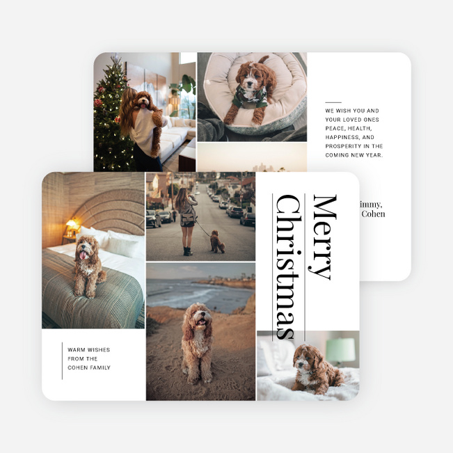 Precious Snapshots Christmas Cards - White