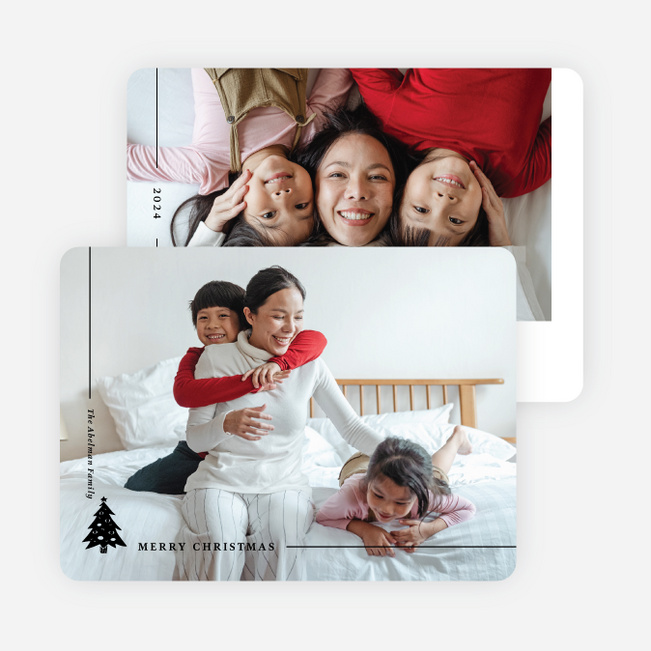 Spreading Light & Love Christmas Cards - Black