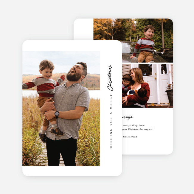 Classic Warmth Christmas Cards - White