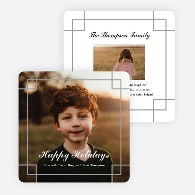 Hearth & Home Holiday Cards and Invitations - White