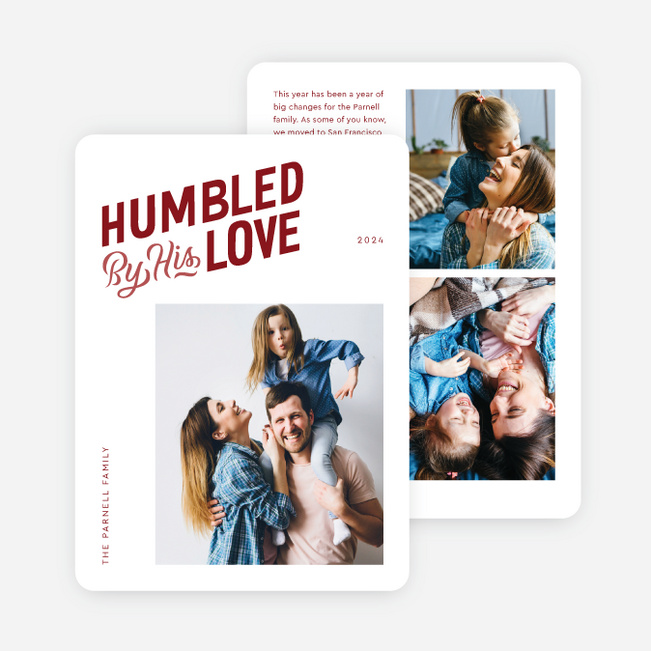 Humbling Love Christmas Cards - Red