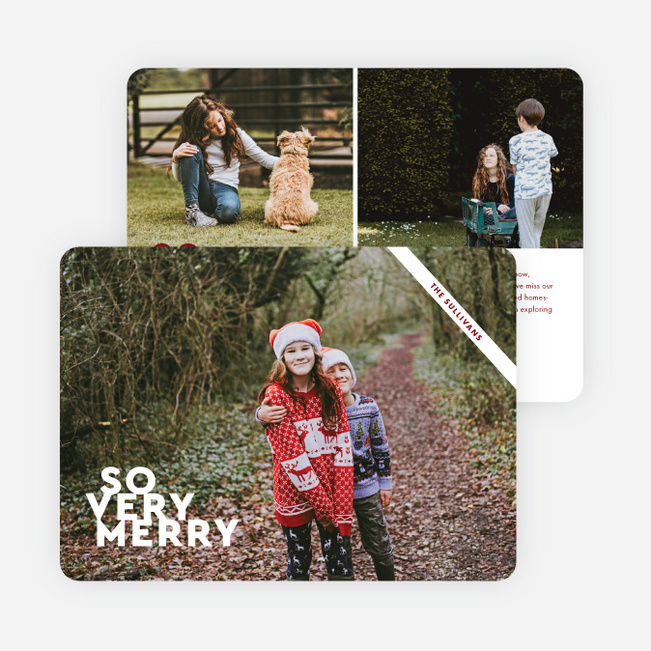 So Very Minimal Christmas Cards - Red