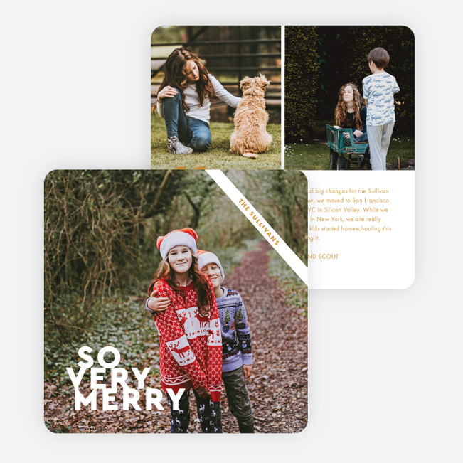 So Very Minimal Christmas Cards - Yellow