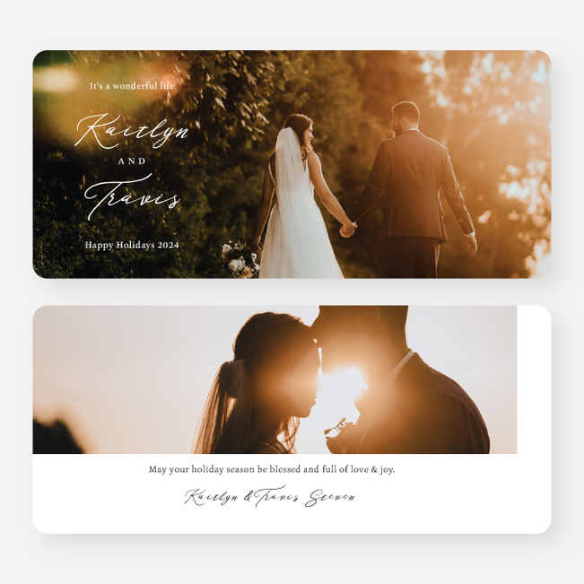 Wonderful Life Holiday Cards and Invitations - White