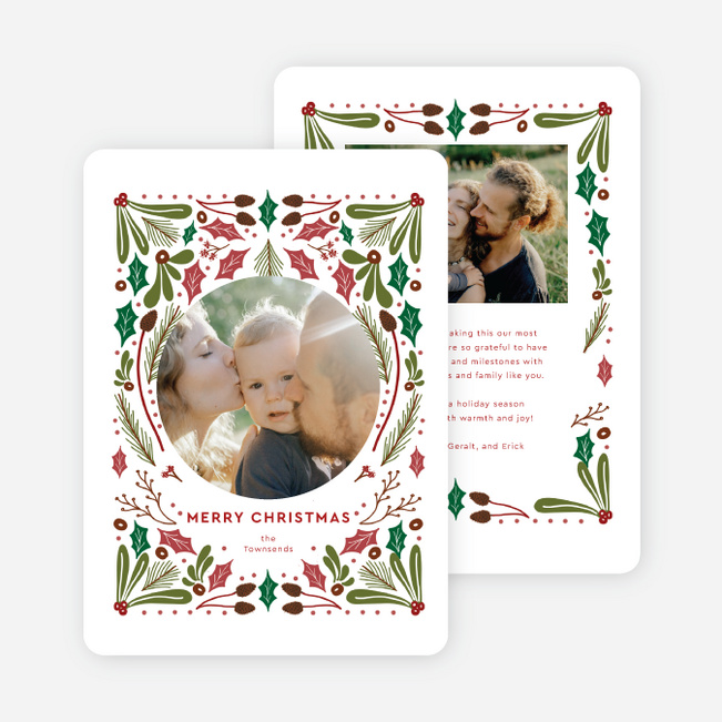 Cozy Traditions Christmas Cards - Red