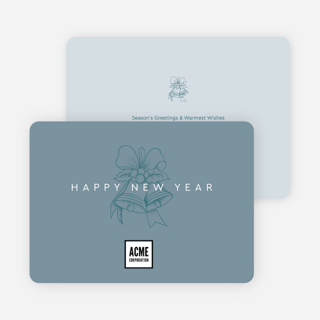 Joyful Icons Corporate Holiday Cards & Corporate Christmas Cards - Blue