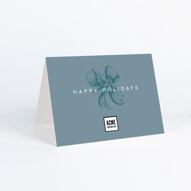 Joyful Icons Corporate Holiday Cards & Corporate Christmas Cards - Blue