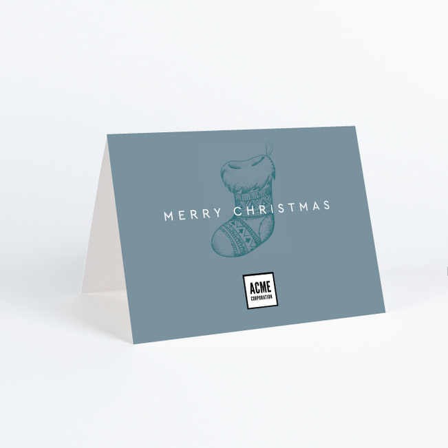 Joyful Icons Corporate Holiday Cards & Corporate Christmas Cards - Blue