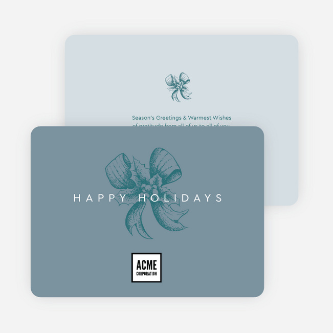 Joyful Icons Corporate Holiday Cards & Corporate Christmas Cards - Blue