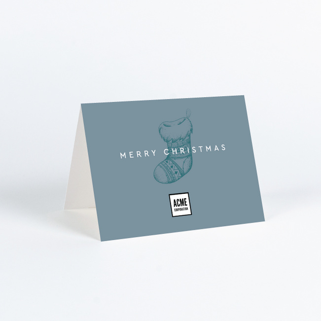 Joyful Icons Corporate Holiday Cards & Corporate Christmas Cards - Blue