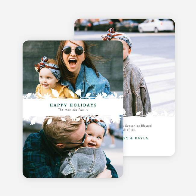 Vineful of Festivity Holiday Cards and Invitations - White