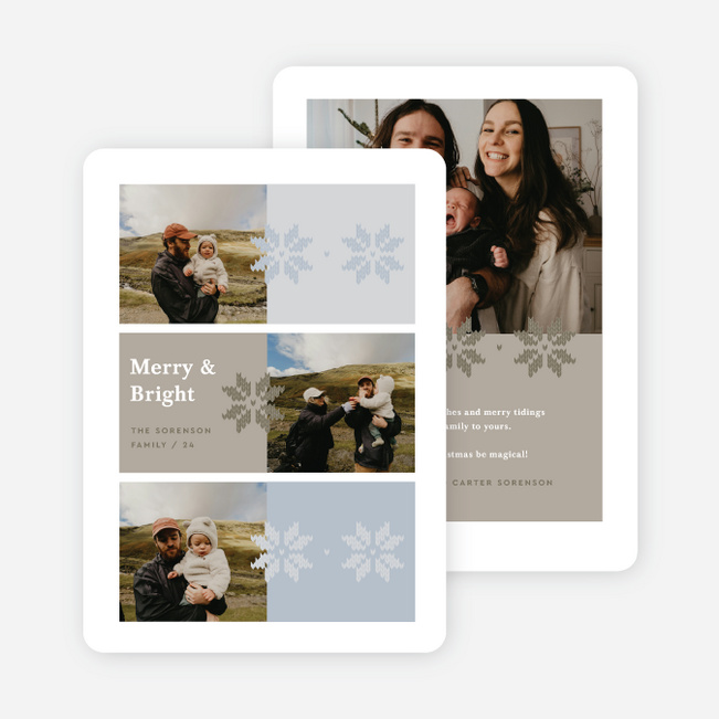 Snow-ho-ho Holiday Cards and Invitations - Beige