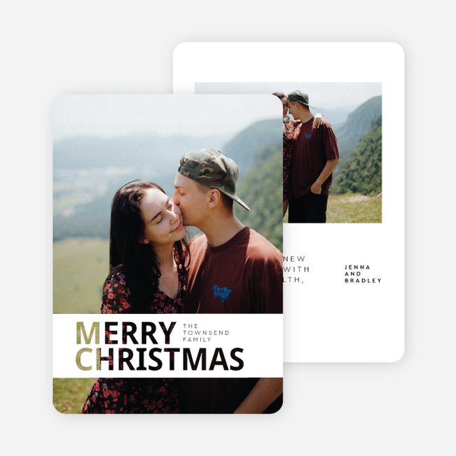Just Us Christmas Cards - White